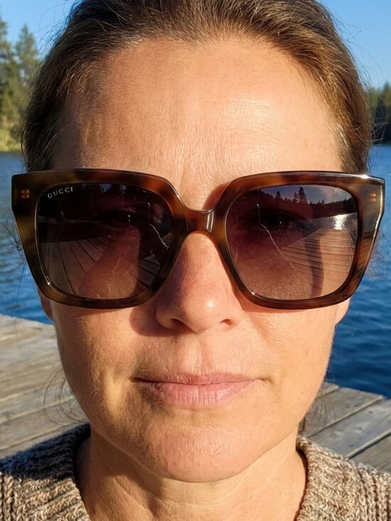 Gucci GG2102S 003 Square Sunglasses - Bordeaux Gradient \\ Grey main image 4